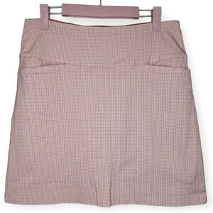 S.C.& Co Coral White Stretch Athletic Active Skirt Short Skort  Women Medium